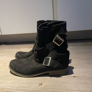 Suede Booties - Barely Worn -  Sz 7.5